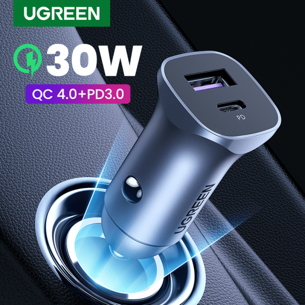 Ugreen 40858 A+C Dual-Port Car Charger PD30W+SCP22.5W - Image 3