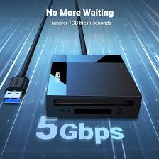 UGREEN 30333 SD Card Reader USB 3.0 Card Hub Adapter 5Gbps Read 4 Cards Simultaneously - Image 4