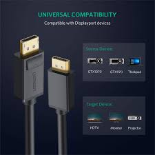 UGREEN 10211 DisplayPort 1.2 DP Male to Male Cable (2 Meter) 4K@60HZ 3D - Image 3