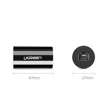 UGREEN Anti-Thunder RJ45 Ethernet LAN Adapter Connector Network Cable Extension 1000Mbps Gigabit Protection Lightning Surge 30837 - Image 4
