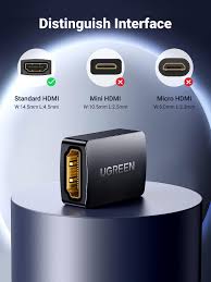 UGREEN HDMI Coupler 2 Pack, 4K@60Hz Female to Female Adapter HDMI 2.0 Extender for 3D Connector Compatible with HDTV Roku TV Stick Chromecast Nintendo Switch 2 Xbox PS5/4 Laptop PC Projector - Image 4